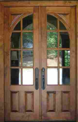 Thermal Acoustic Insulation Fireproof Teak Wood Entry Door