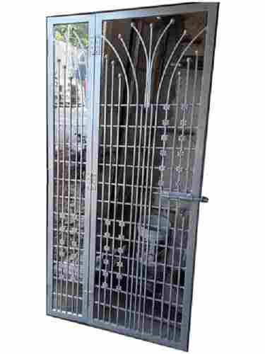 7x3 Feet Powder Coated Folding Open Style Wrought Iron Door For Entrance