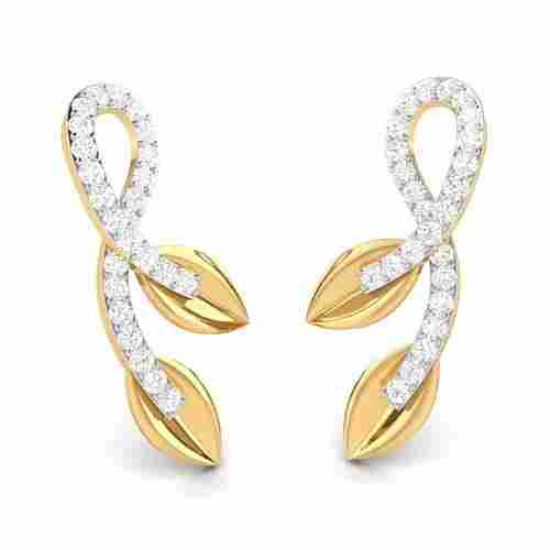 Modern Stylish Fashionable Gold Earrings