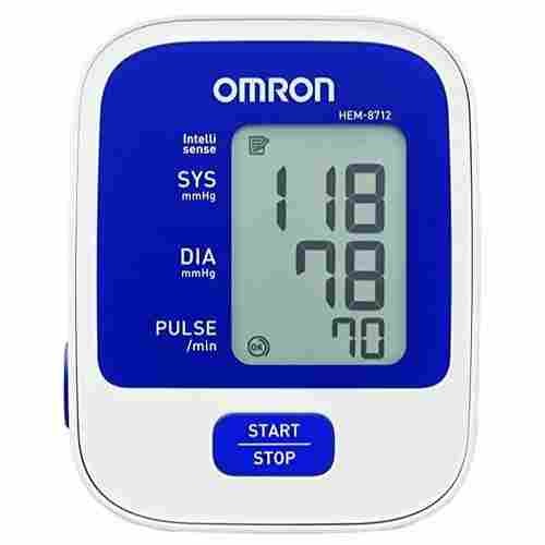 Omron 8712 Automatic Blood Pressure Monitor For Personal (White and Blue)