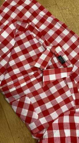 Red And White Check Gentle Washable Used Clothes, Bale Packaging Application: Floor