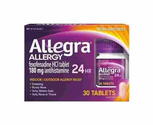 Allegra Allergy Fexofenadine HCL Tablet, 30 Tablets Pack