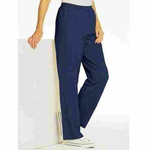 Comfortable Breathable And Fashionable Regular Fit Plain Ladies Cotton Trousers