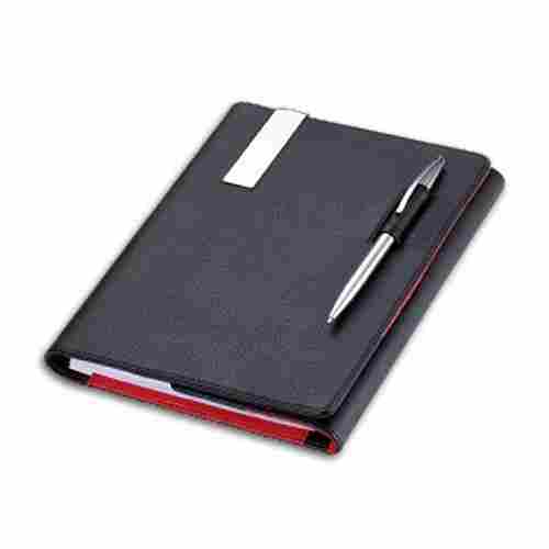 Black Pu Leather A5 Size Corporate Diary