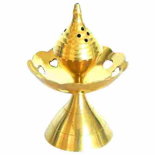 Brass Polished Finish Rust Proof Religious Round Agarbatti Stand