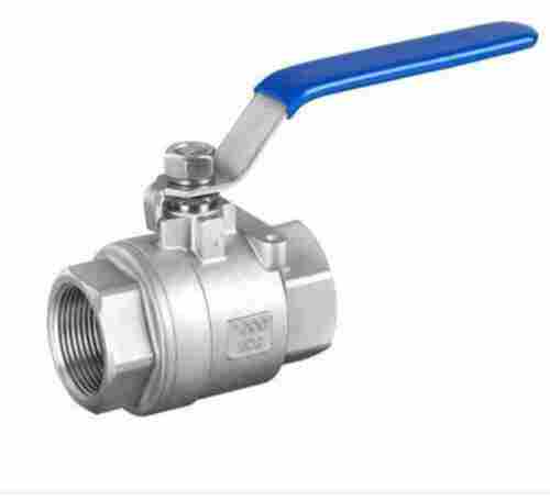 Corrosion Resistance Plain Grey Silver Stainless Steel Manual Ball Valve
