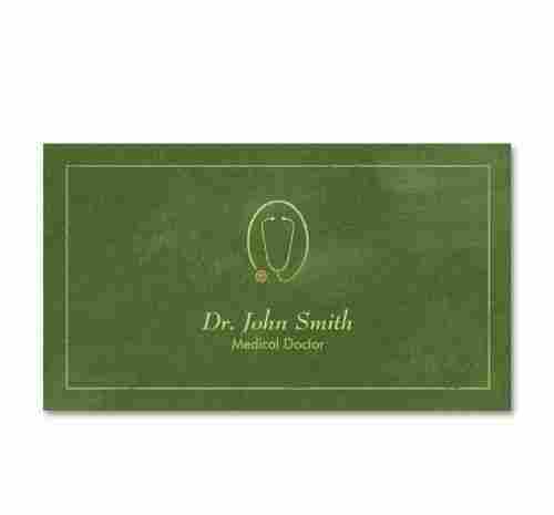 92 X 54 Mm Easy To Use Printed Paper Canvas Texture Visiting Card