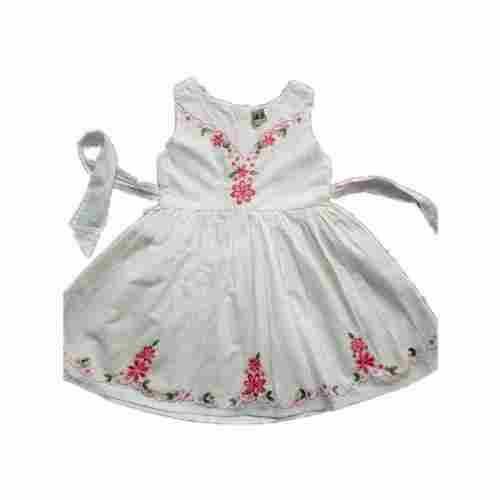 Embroidery Casual Wear Baby Cotton Frock