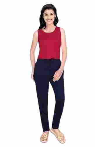 Multi Color Lycra Cotton Fabric Regular Fit Stitched Casual Ladies Lowers