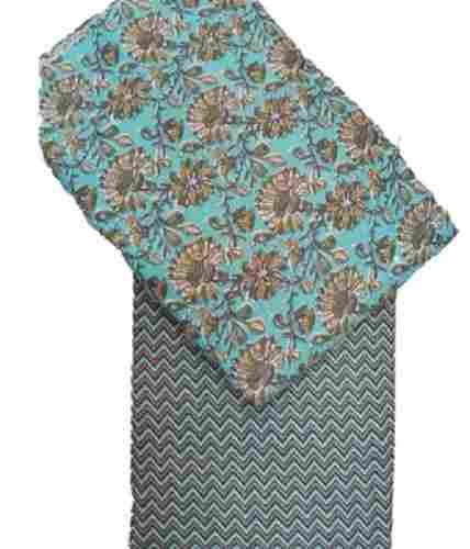 Soft Cotton Silk Printed Skin Friendly Lightweight Unstitched Salwar Suit Fabric 