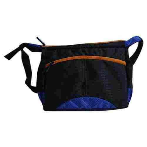 21.59x0.16 X11.43cm Pain Nylon Handle Moisture Proof Zipper Gym Bag