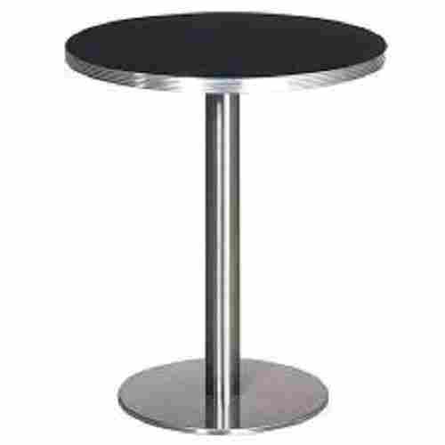 Black And Silver Steel Round Tables