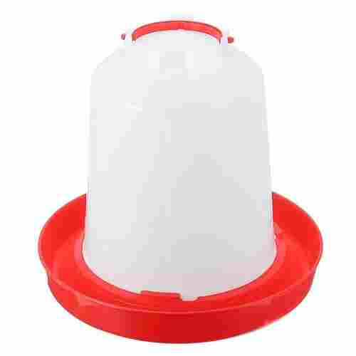 Red White Plastic Poultry Drinker For Poultry Farm