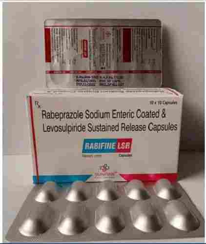 RABIFINE-LSR Rabeprazole Sodium (EC) And Levosulpiride (SR) Capsules, 10x10 Alu Alu