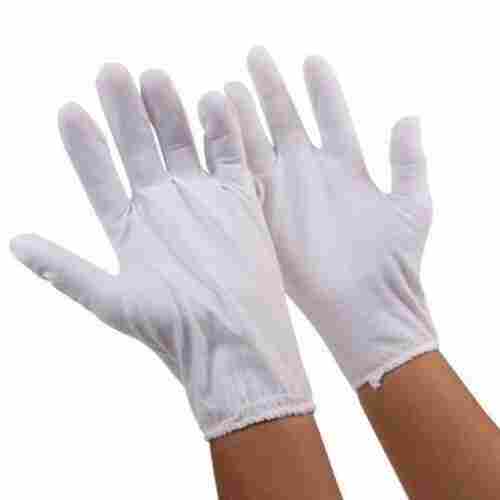 Wash And Reusable White Cotton Hand Gloves, Pack Of 20 Piece