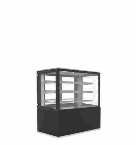 3 Feet Long Spacious Stainless Steel And Flat Glass Bakery Display Counter