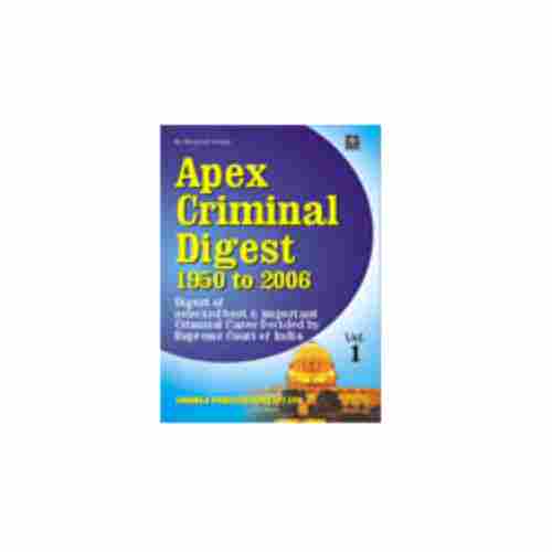 Good Quality Pages Matte Finish A4 Size Apex Criminal Digest Book For Low Students