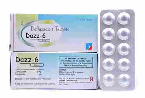 Dazz-6 Deflazacort 6 MG Tablets, 10x10 Alu Alu Pack