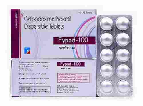 Fypod-100 Cefpodoxime Proxetil 100 MG Dispersible Antibiotic Tablets, 10x10 Alu Alu