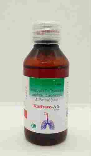 KOFFRAVE-AX Ambroxol HCL, Terbutaline Sulphate, Guaiphenesin And Menthol Syrup