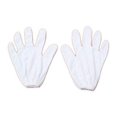 Comfortable Fit Full Finger Disposable Plain Cotton Hand Gloves for Safety Purpose