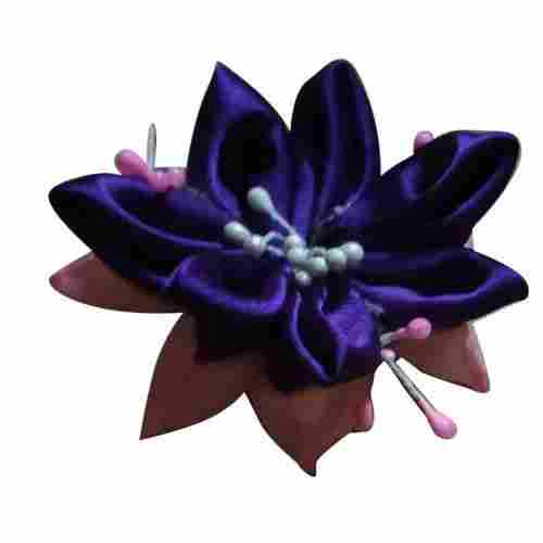 Multi Color Satin Fabric Plain Pattern Artificial Decorative Ribbon Flowers
