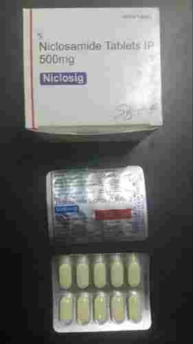 Niclosig Niclosamide 500 MG Tablet IP, 10x10 Blister Pack