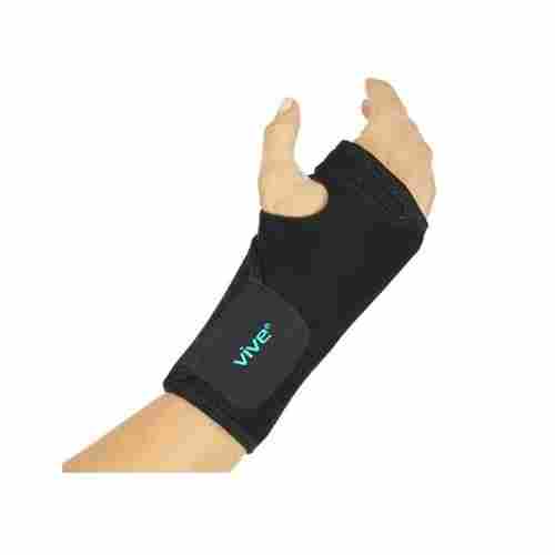 Smooth Texture Tear Resistance Light Weight Black Nylon Wrist Supports