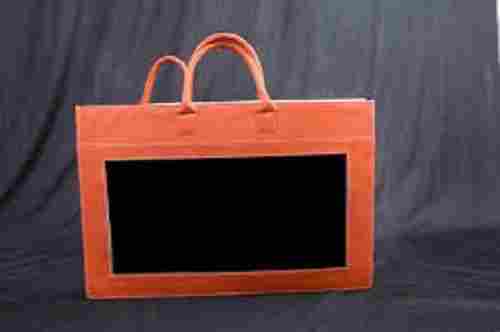 Plain Black And Orange Color Wedding Album Bag With High Weight Bearing Capacity