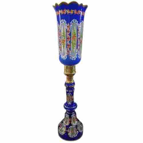 Antique Designer Table Lamp For Home Decorative With 27 Inch Height, Floral Design
