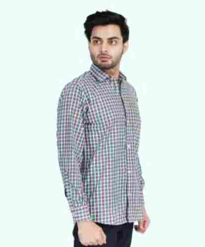 Multi Color Pure Cotton Fabric Full Sleeves Regular Fit Casual Wear Men'S Check Shirts