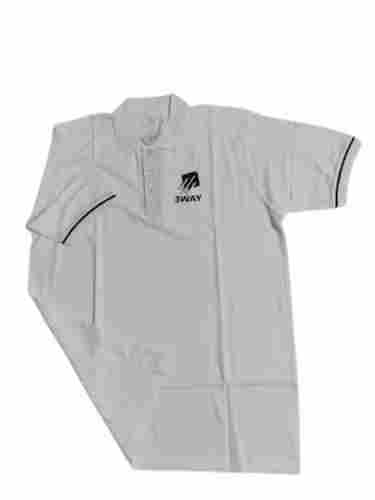 Plain Short Sleeves Regular Fit Breathable Cotton Polo T Shirt For Men