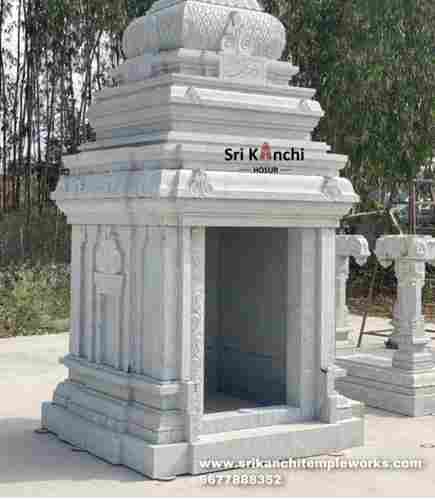Sri Kanchi Handicrafted Natural White Stone Temple