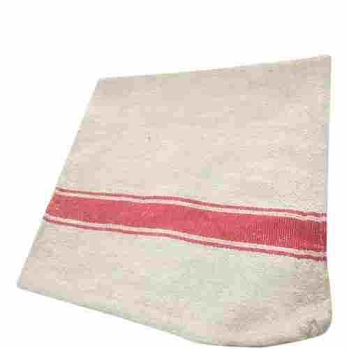 Cotton Red And White Cloth Duster, Size 40 X 40 cm