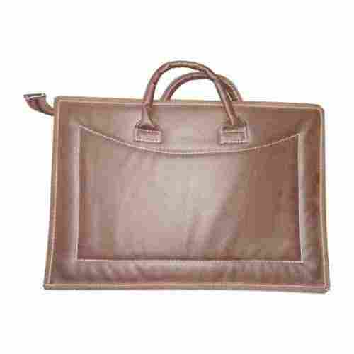 2-3 Inch Plain Brown Leather Wedding Album Bag, 14 X 20 Inch