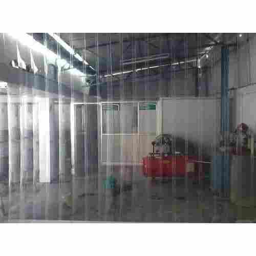 2-5 mm Thickness and 8 Feet Height Plain Transparent Glossy PVC Strip Curtains