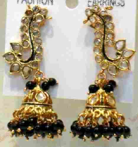 Golden Color Imitation Earring For Party And Casual Wear