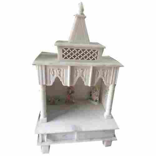 Sturdy Construction Crack Resistance Handcrafted White Marble Indoor Temple (36 Inch)