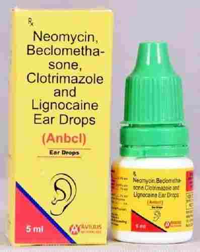 Neomycin Sulphate 0.5% Beclomethasone Dipropionate 0.025% Clotrimazole 1% Lignocaine Hcl 2% w/v Ear Drops