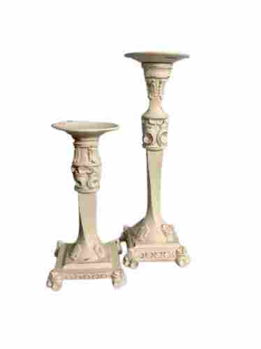 Hand-Carved Painting Finish Strong Ceramic Candle Stand For Decoration
