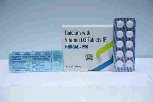 Horcal-250 Calcium With Vitamin D3 Tablet, 20x10 Blister