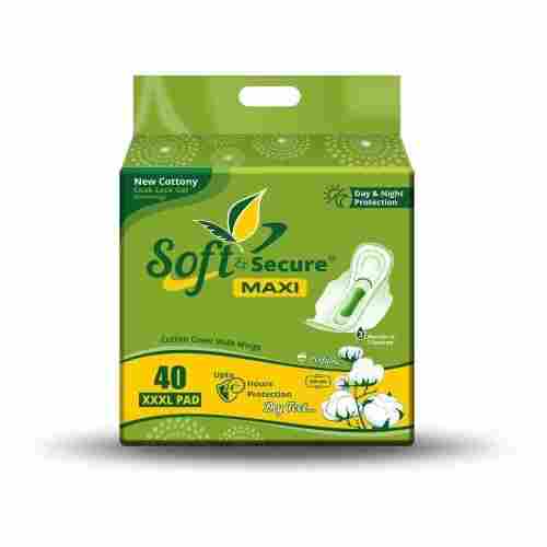 Leak Lock Gel Technology Based High Absorbent Sanitary Pad for 24 Hour Protection, 40 Pad/Pack