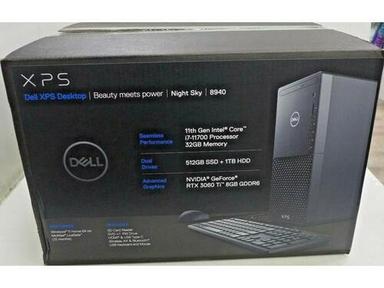 New Dell XPS 8940 Desktop Computer Tower - Intel Core i7-11700, 32GB DDR4 RAM