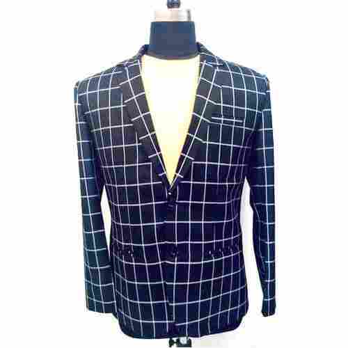 Multi Color Full Sleeves Regular Fit Check Pattern Cotton Material Men'S Casual Blazers