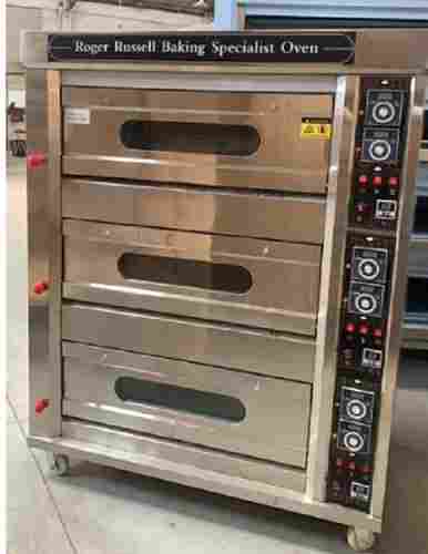 Electric Three Deck Six Tray Baking Specialist Oven Stone Optional