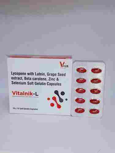 Lycopene with Lutein, Grape Seed Extract, Beta Carotene, Zinc & Selenium Soft Gelatin Capsules