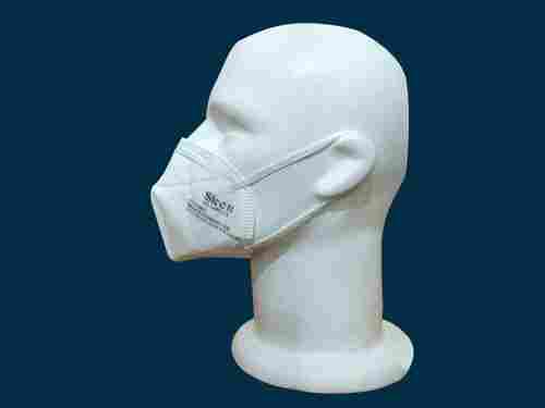 Plain Skin Friendly Comfortable White KN95 Mask