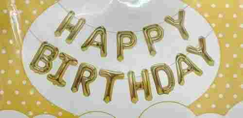 Printed Happy Birthday Dot Foil Banner For Celebration Birthday Parties
