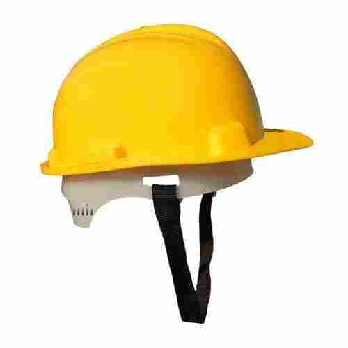 Yellow Color Safety Helmet with Adjustable Chin Strap