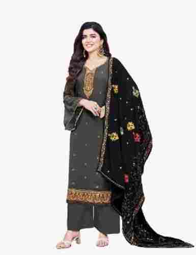 Full Sleeve Party Wear Embroidered Pattern Georgette Designer Ladies Salwar Suit
